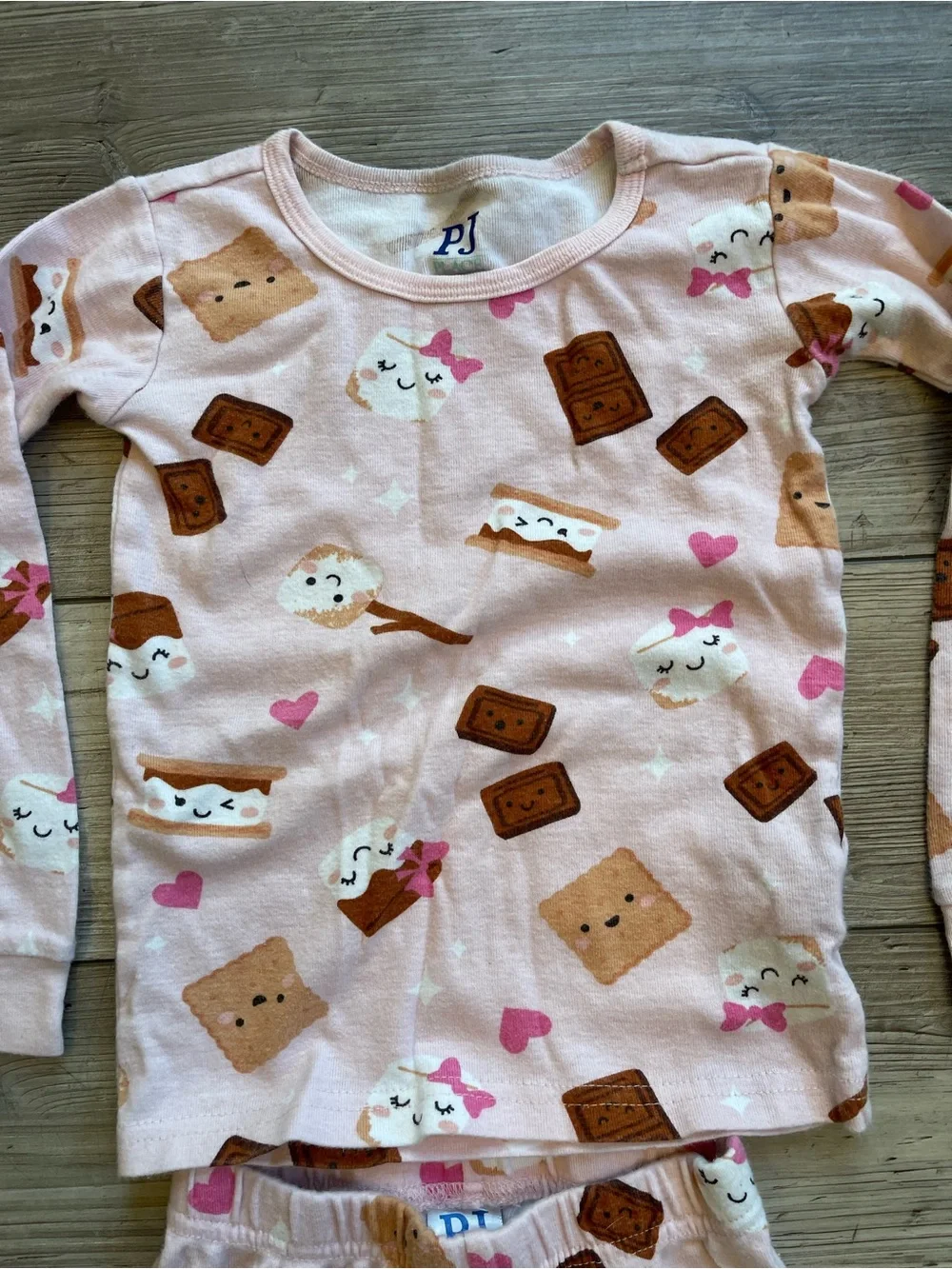 The Children’s Place | Pink S'mores Long-Sleeve Pajama Set | Size: 4T